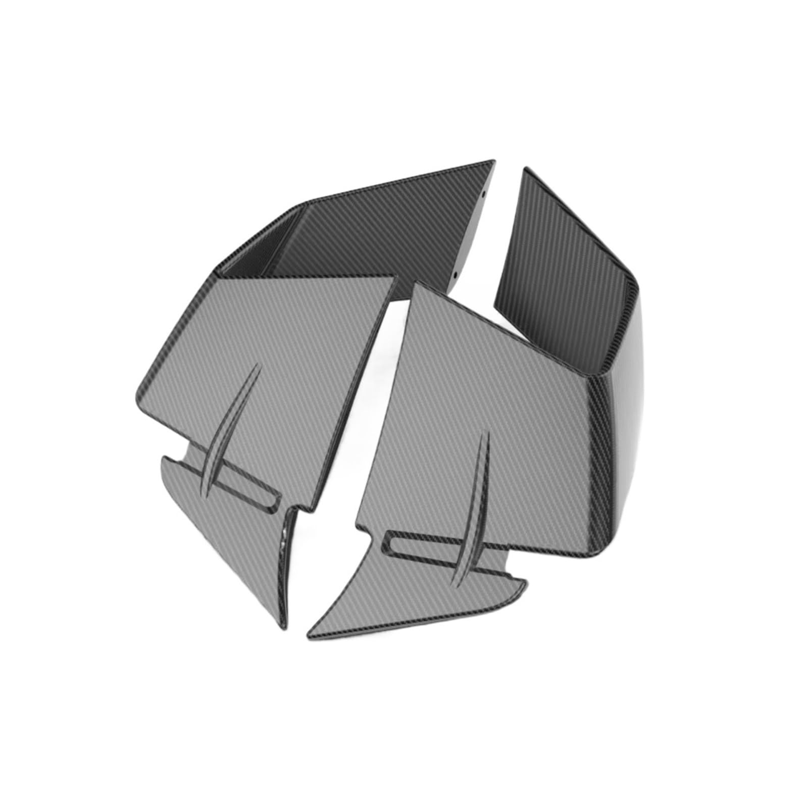 DWBXRRQS Aerodynamische Winglets Für S1000RR 2019 2020 2021 2022 2023 Motorrad Feste Für Flügel Spoiler Farbe Aerodynamische Winglets Seite Windschutzscheibe Verkleidungen(Matte Carbon ABS) von DWBXRRQS