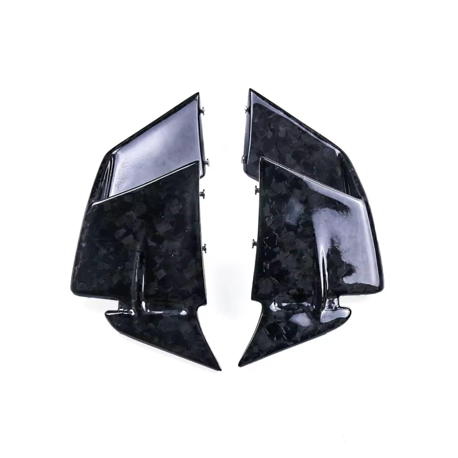 DWBXRRQS Aerodynamische Winglets Für S1000RR 2019 2020 2021 2022 Volle Carbon Faser Motorrad Aerodynamische Für Flügel Wind Spoiler Deflektoren Motorrad Zubehör(Forged Weave Glossy) von DWBXRRQS