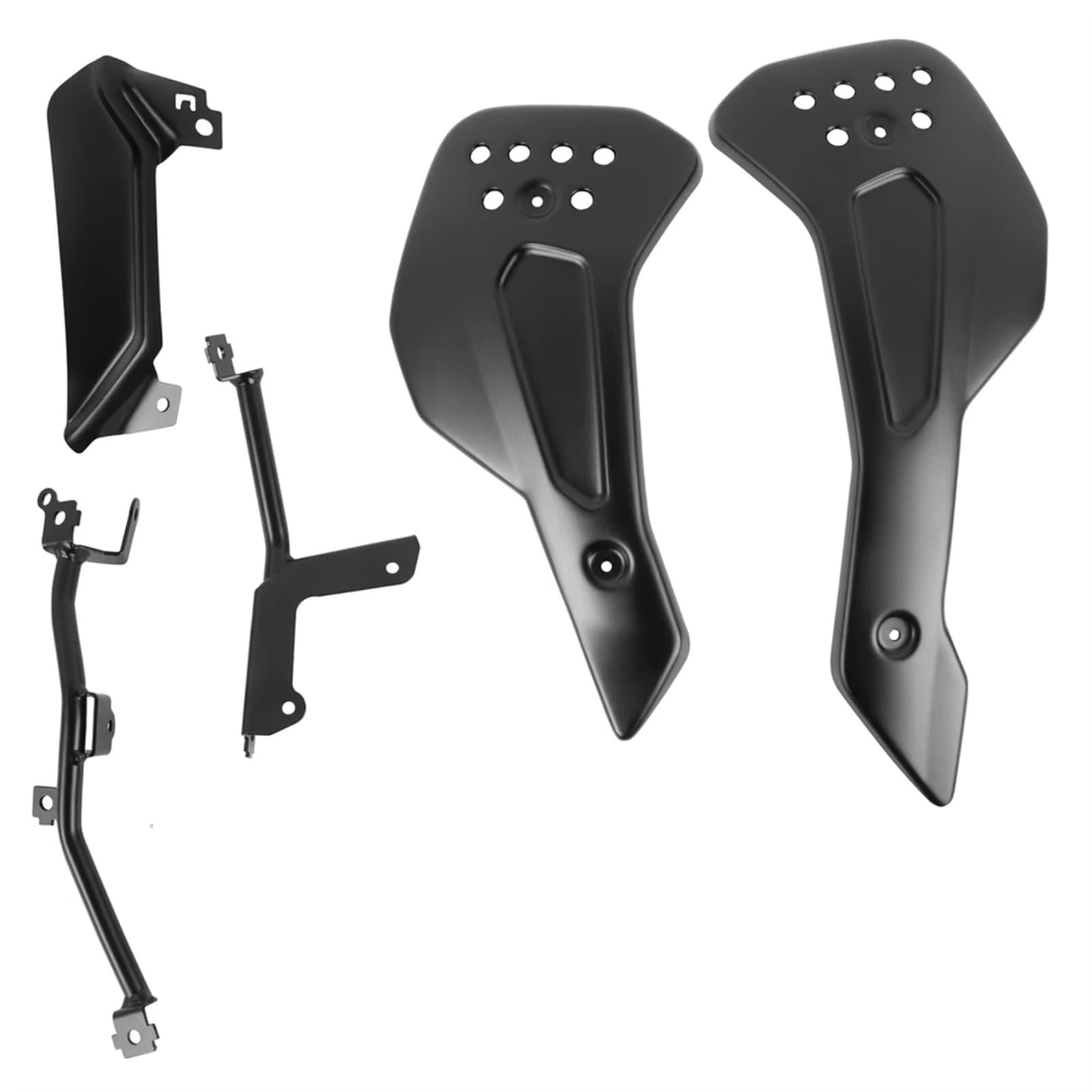 DWBXRRQS Aerodynamische Winglets Für Trident660 2021 2022 2023 Motorrad Motor Spoiler Bauch Für Pan Untere Verkleidung Körper Kit Motorrad Zubehör(Black) von DWBXRRQS