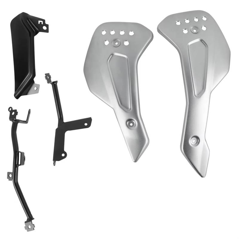 DWBXRRQS Aerodynamische Winglets Für Trident660 2021 2022 2023 Motorrad Motor Spoiler Bauch Für Pan Untere Verkleidung Körper Kit Motorrad Zubehör(Titanium) von DWBXRRQS
