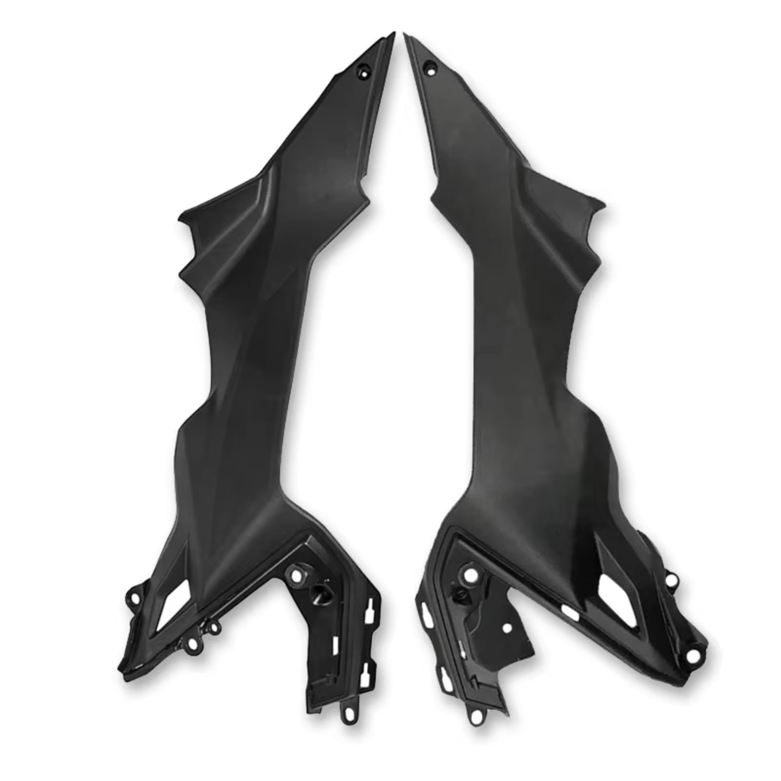 DWBXRRQS Aerodynamische Winglets Für Z650 2017 2018 2019 2020 2021 2022 2023 Motorrad Kraftstoff Tank Seite Rahmen Mittlere Abdeckung Panel Verkleidung Spoiler Schutz(Unpainted-1 Set) von DWBXRRQS