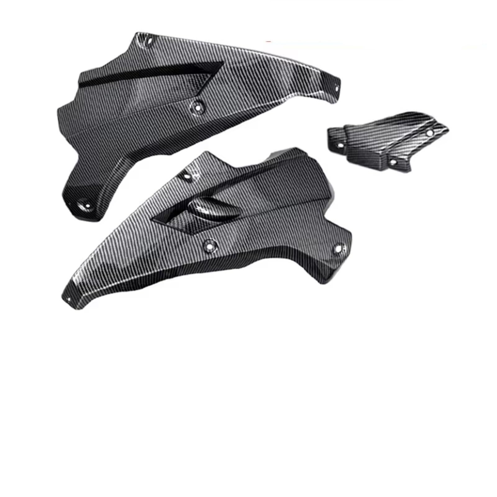 DWBXRRQS Aerodynamische Winglets Für Z900 2020 2021 2022 2023 2024 Motorrad Bauch Für Pan Motor Spoiler Untere Verkleidung Gugel Abdeckung Körper Rahmen Seite Panel Zubehör(Carbon Fiber Look) von DWBXRRQS