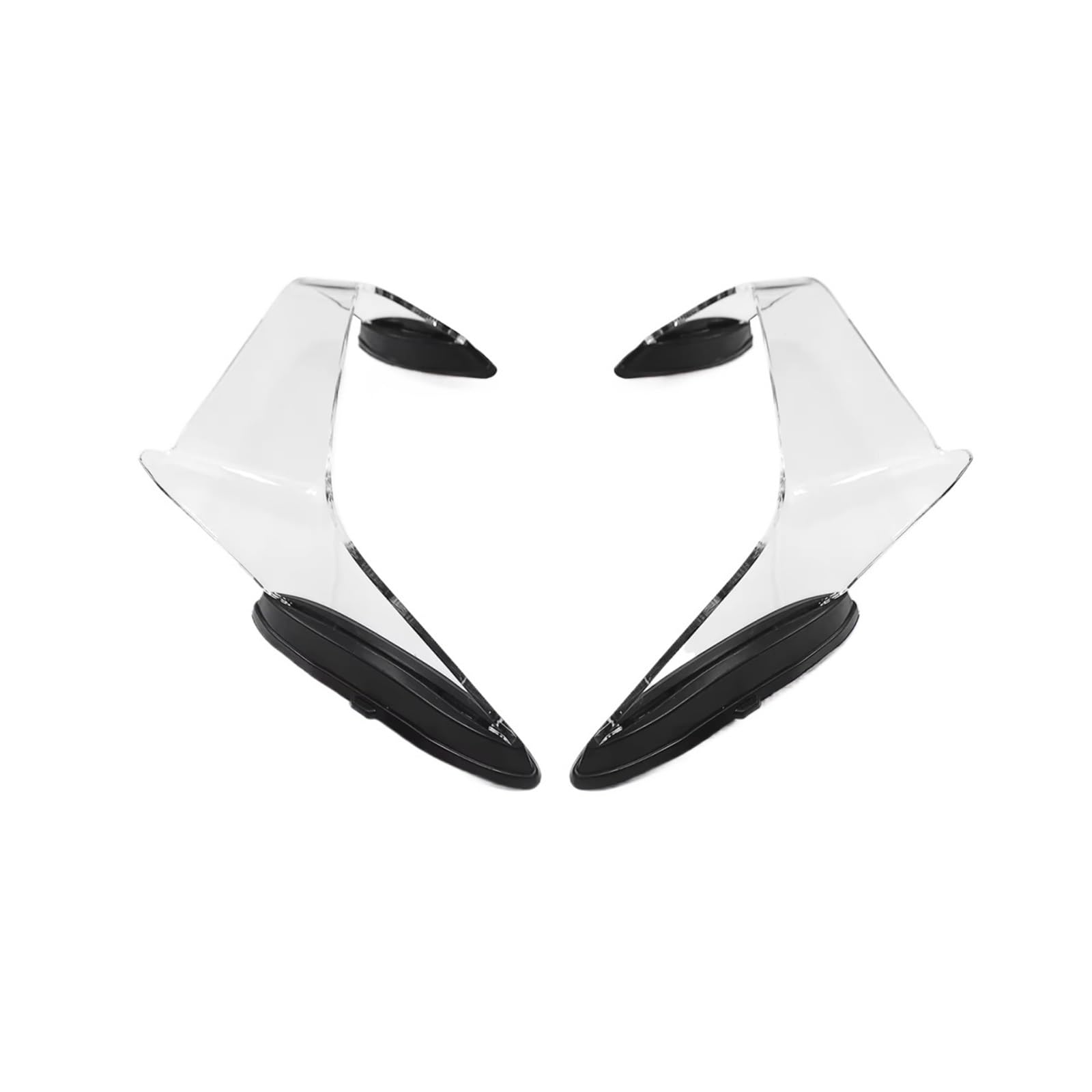 DWBXRRQS Aerodynamische Winglets Für ZX-10R 2021 2022 2023 2024 2025 Motorrad Fest Für Flügel Seite Spoiler Aerodynamisch Für Flügel Motorrad Zubehör(Transparent) von DWBXRRQS