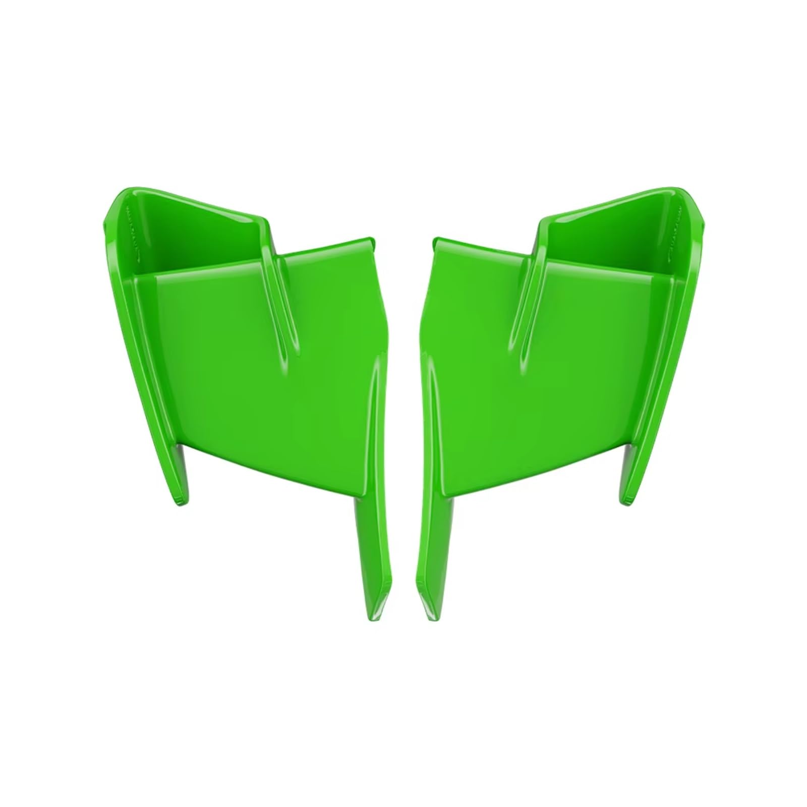 DWBXRRQS Aerodynamische Winglets Für ZX-4R Für ZX-4RR Für ZX-25R 2020 2021 2022 2023 2024 Front Aerodynamische Winglet Verkleidung Kit Motorrad Fest Für Flügel Spoiler(Green) von DWBXRRQS