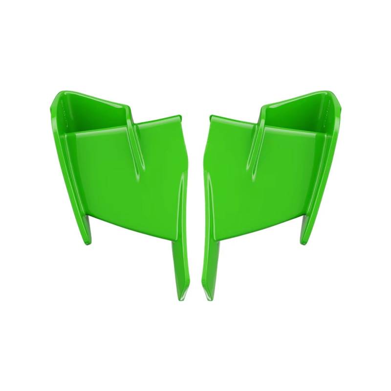 DWBXRRQS Aerodynamische Winglets Für ZX-4R Für ZX-4RR Für ZX-25R 2020 2021 2022 2023 2024 Front Aerodynamische Winglet Verkleidung Kit Motorrad Fest Für Flügel Spoiler(Green) von DWBXRRQS