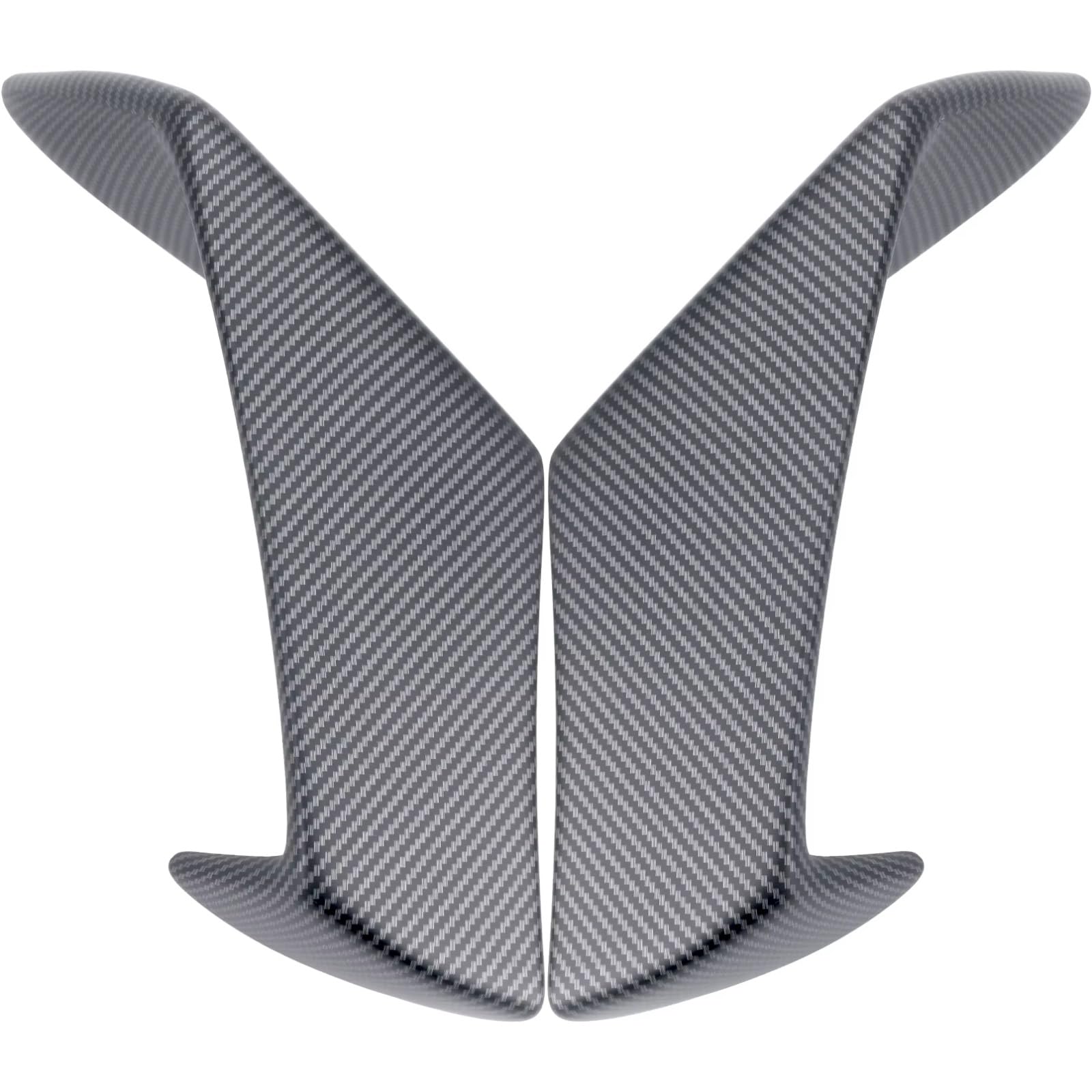 DWBXRRQS Aerodynamische Winglets Kompatibel Mit Aprilia Für RSV4 Für RF 2009–2021 Motorrad-Winglet Aerodynamisch Für Flügel-Kit Spoiler Fest Für Flügel Motorrad-Zubehör(Matte ABS Carbon) von DWBXRRQS