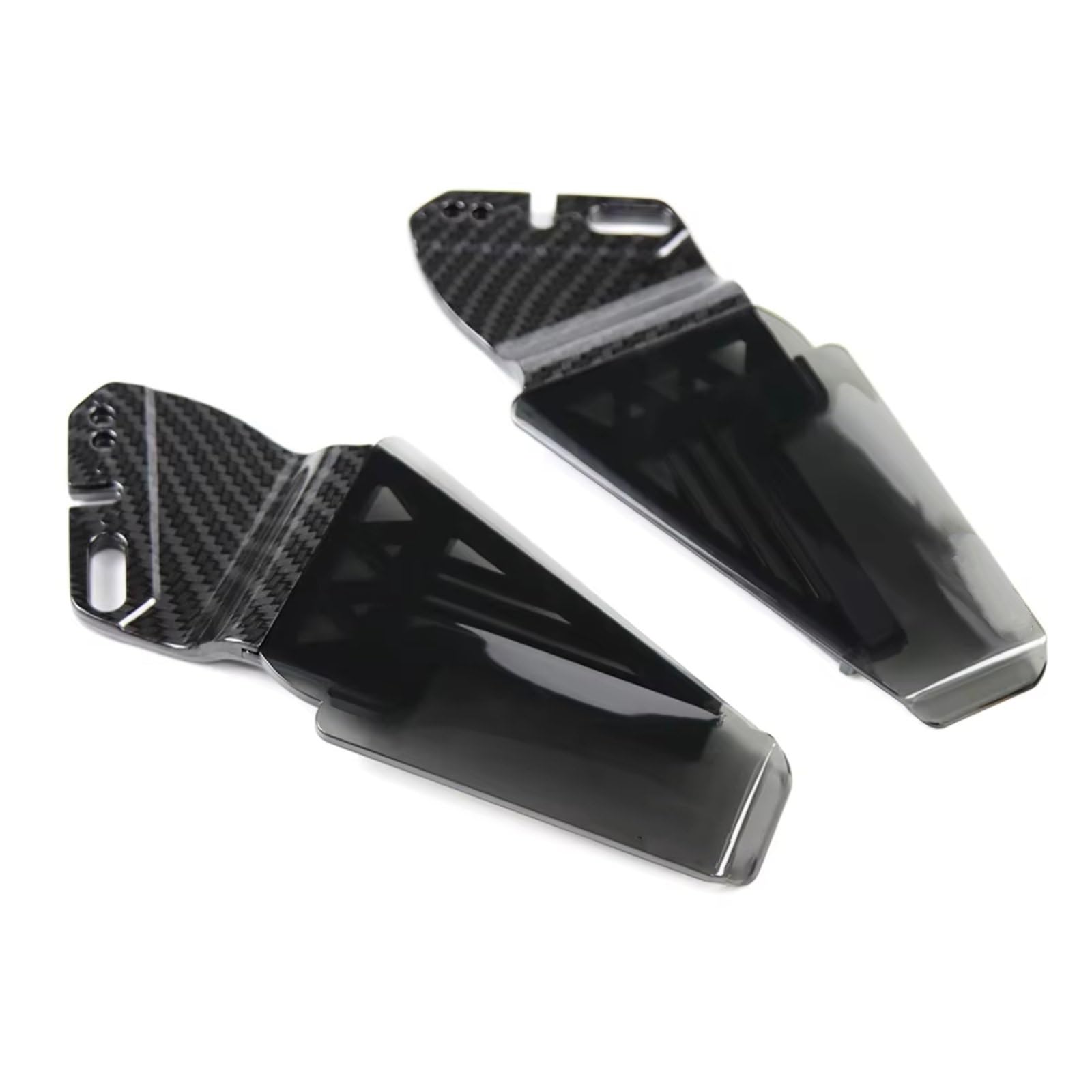 DWBXRRQS Aerodynamische Winglets Kompatibel Mit Ducati Für 748 Für 916 Für 996 Für 99 Motorrad Winglet Aerodynamisch Für Wing Kit Spoiler Rückspiegel Fixiert Für Wing(Carbon Gray) von DWBXRRQS