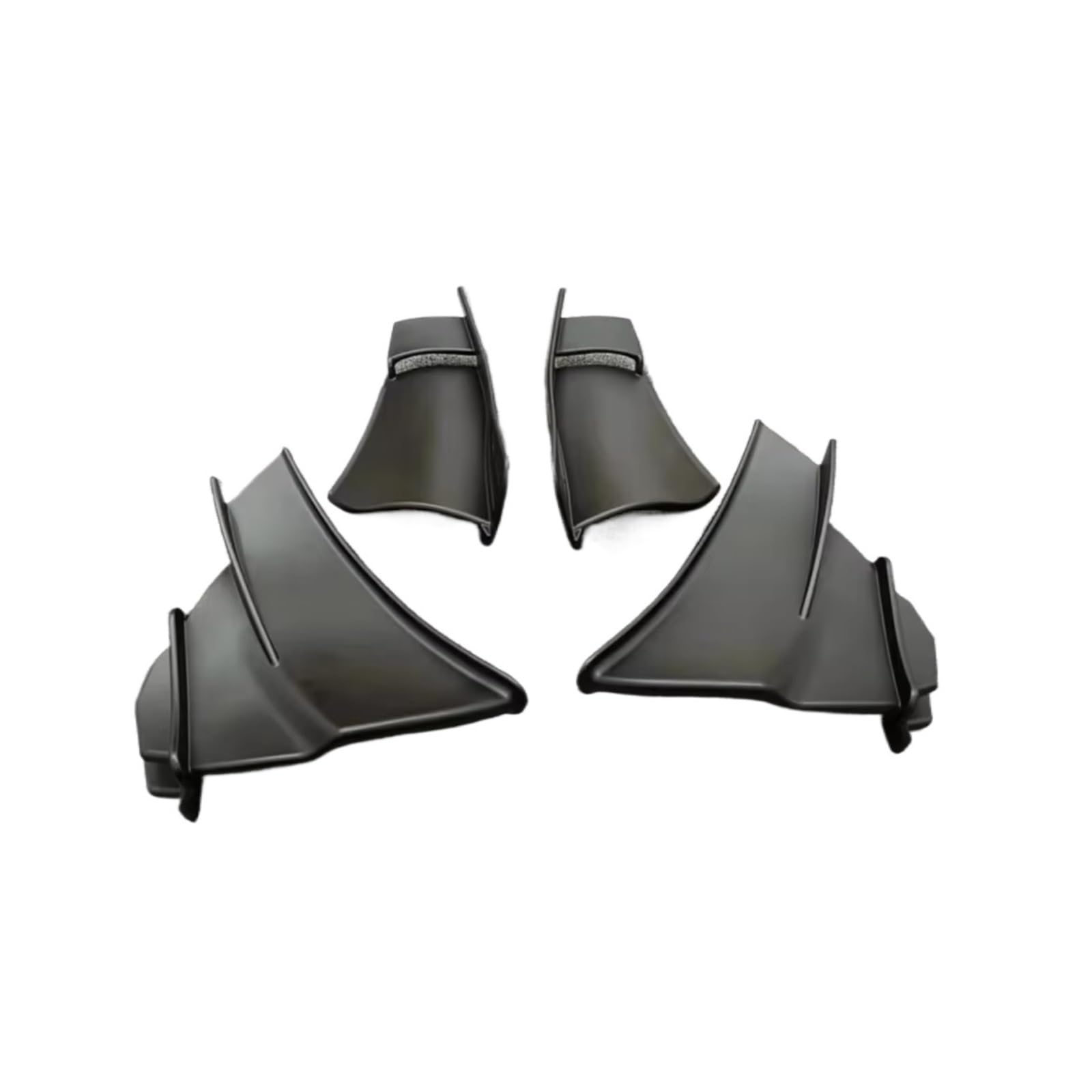 DWBXRRQS Aerodynamische Winglets Kompatibel Mit Ducati Für Panigale Für V4/S/R 2018 2021 Schwarzes Seiten-Winglet Motorrad-Zubehör Spoiler Für Flügelverkleidung Windschutzscheibe(Black) von DWBXRRQS
