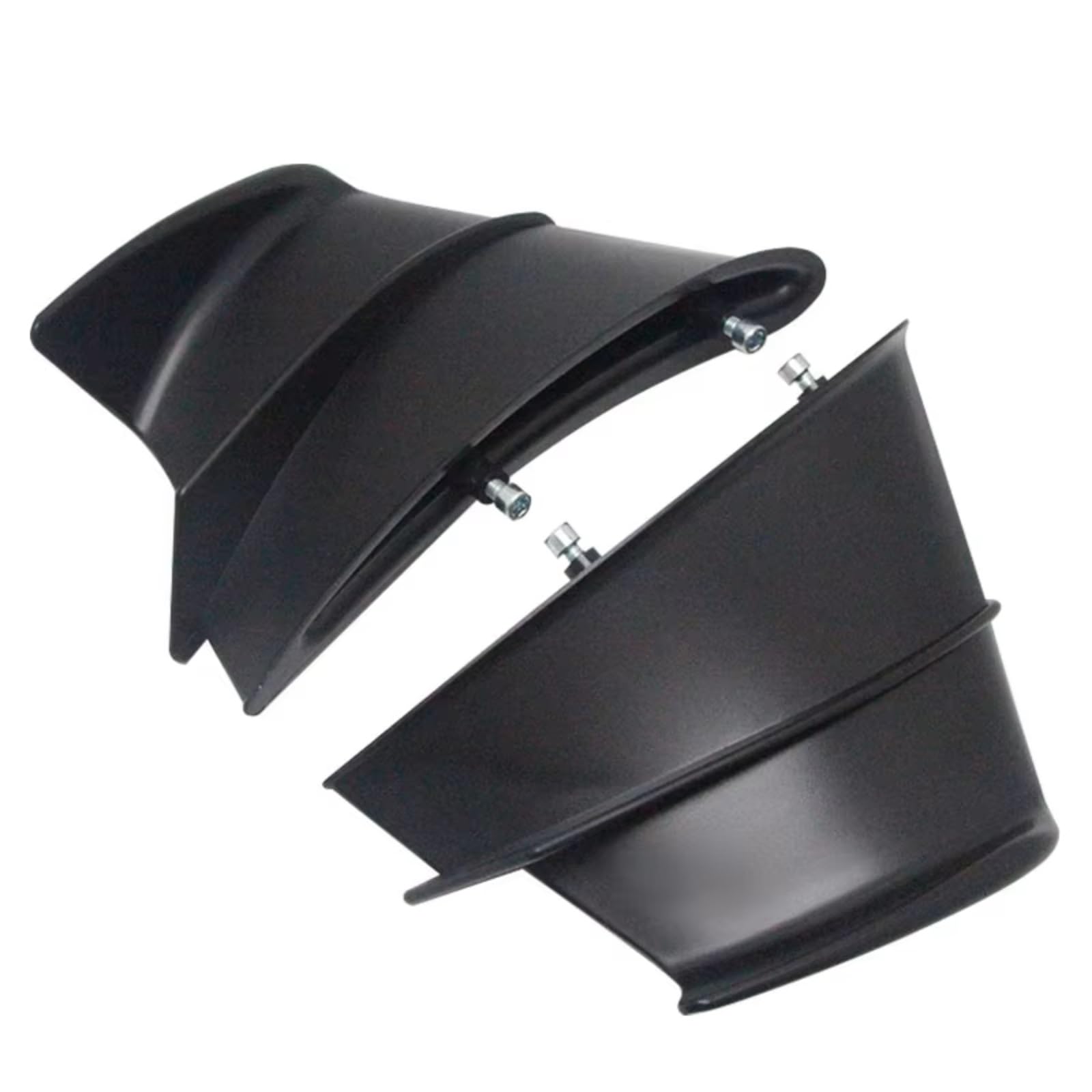 DWBXRRQS Aerodynamische Winglets Kompatibel Mit Ducati Für Panigale Für V4 2018 2019 2020 2021 2022 Motorrad-Fester Wind Für Flügel Aerodynamischer Spoiler-Windabweiser(Matte Black) von DWBXRRQS