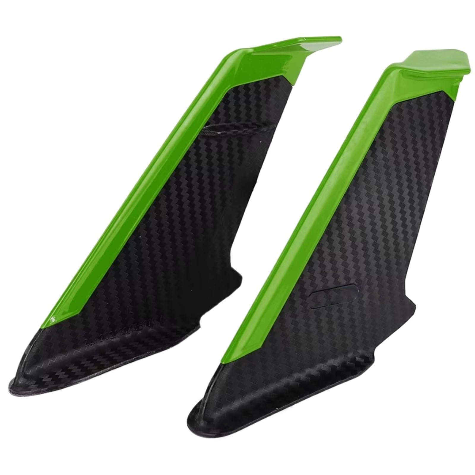 DWBXRRQS Aerodynamische Winglets Kompatibel Mit Für Ninja400 Für Ninja1000SX Motorrad-Seiten-Winglet Für Flügel-Kit Spoiler-Verkleidungsabdeckung Motorrad-Zubehör(Green) von DWBXRRQS