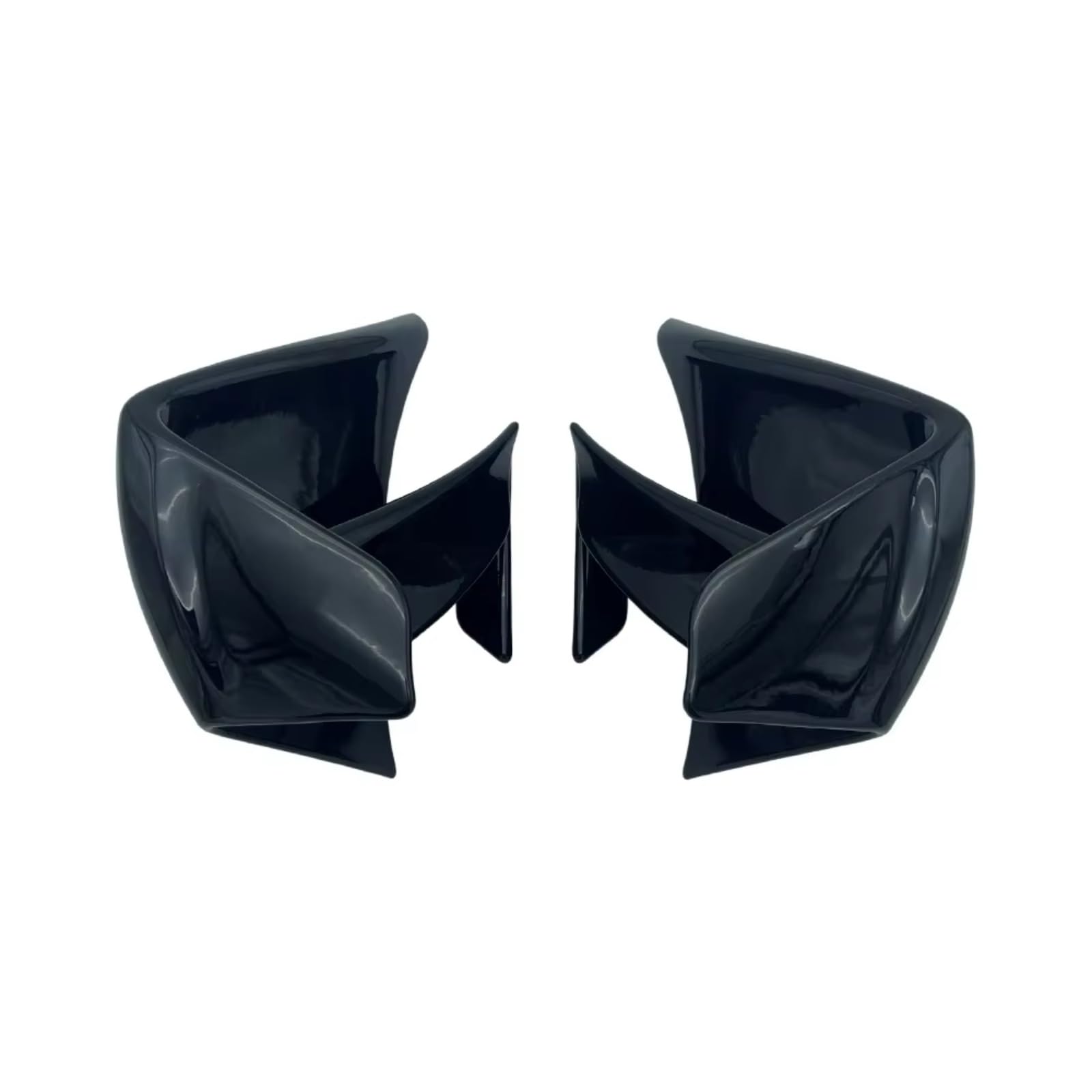 DWBXRRQS Aerodynamische Winglets Kompatibel Mit Suzuki Für GSX-R600 K11 Für GSXR750 2011–2018 Motorradverkleidung Feste Flügel Aerodynamische Flügel Spoiler(Bright Black) von DWBXRRQS