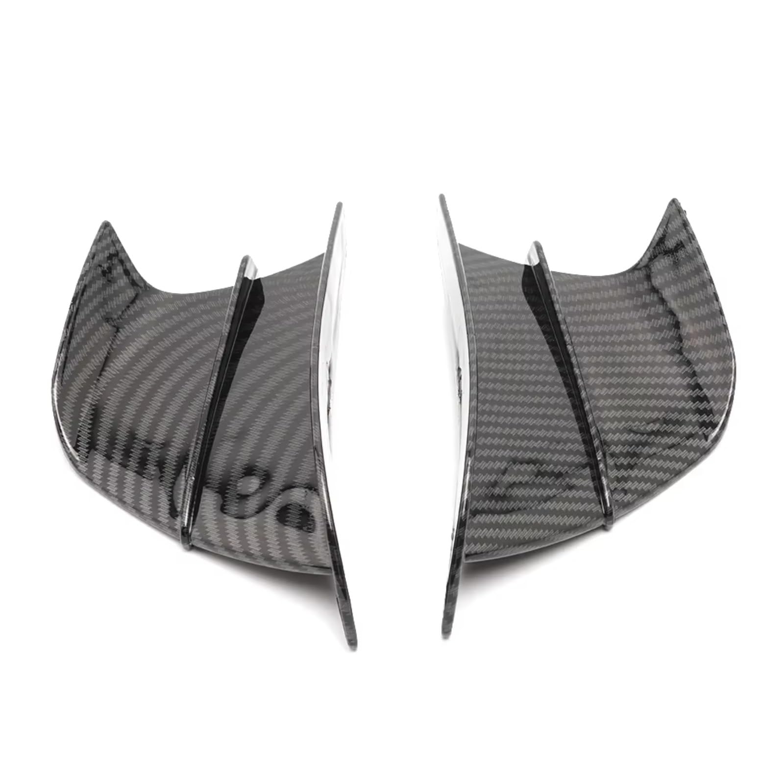 DWBXRRQS Aerodynamische Winglets Kompatibel Mit Suzuki Für GSXR600 Für GSXR750 Für GSXR1000 1 Paar Verkleidungs-Seiten-Winglet Für Flügelabweiser-Spoiler-Motorradzubehör(Carbon Fibre) von DWBXRRQS