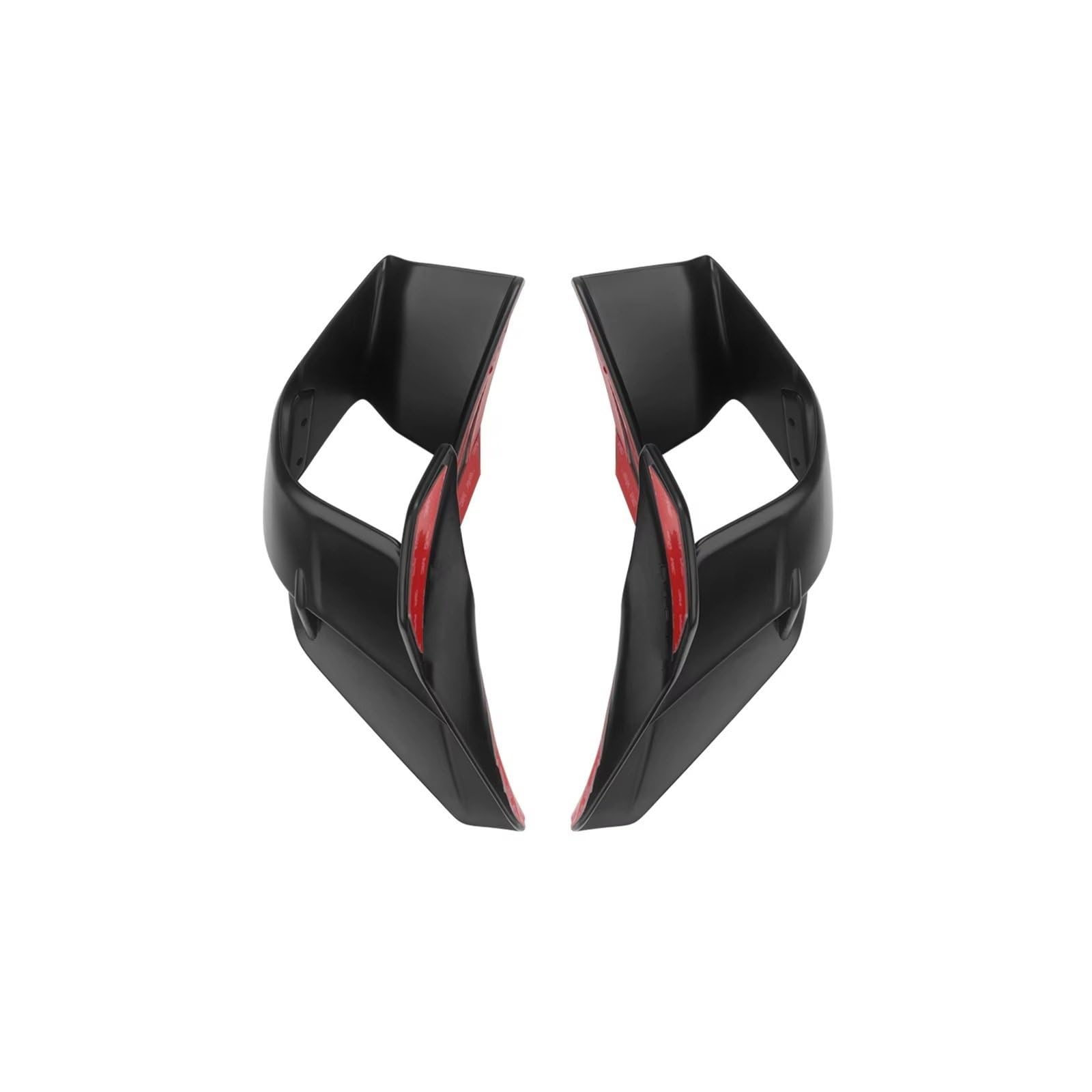 DWBXRRQS Aerodynamische Winglets Kompatibel Mit Yamaha Für R15 Für V4 2022 2023 Motorrad-Fester Wind Für Flügel Vorne, Aerodynamische Seiten-Winglets-Spoiler(Matte Black) von DWBXRRQS
