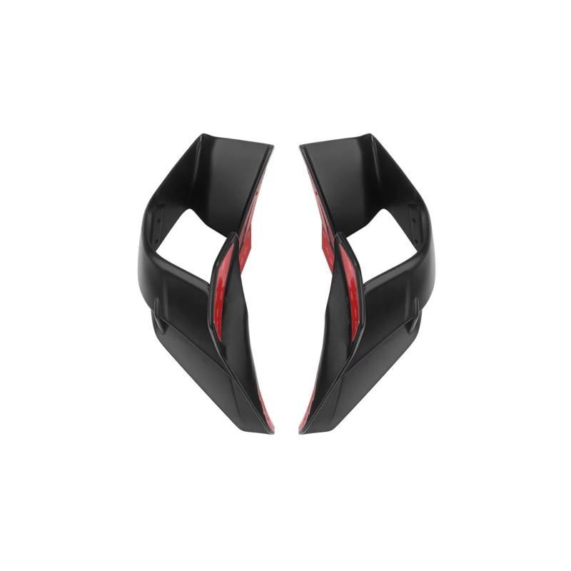 DWBXRRQS Aerodynamische Winglets Kompatibel Mit Yamaha Für R15 Für V4 2022 2023 Motorrad-Fester Wind Für Flügel Vorne, Aerodynamische Seiten-Winglets-Spoiler(Matte Black) von DWBXRRQS