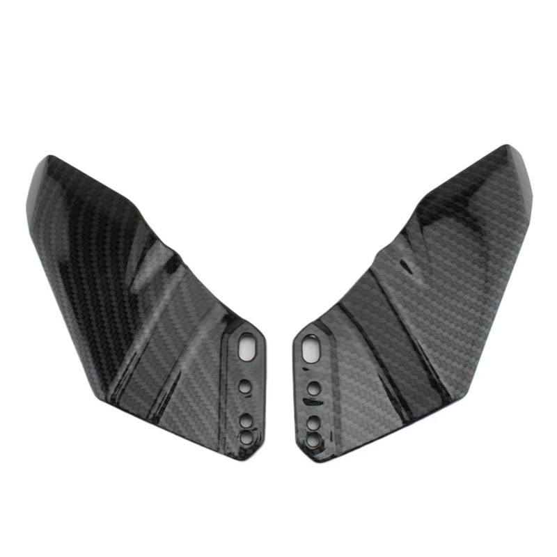 DWBXRRQS Aerodynamische Winglets Kompatibel Mit Yamaha Für YZF-R1 2000–2020 Für YZF-R6 2000–2020 Frontscheibenverkleidung Seitenflügel Spoiler Motorradzubehör(Carbon Fiber Look) von DWBXRRQS