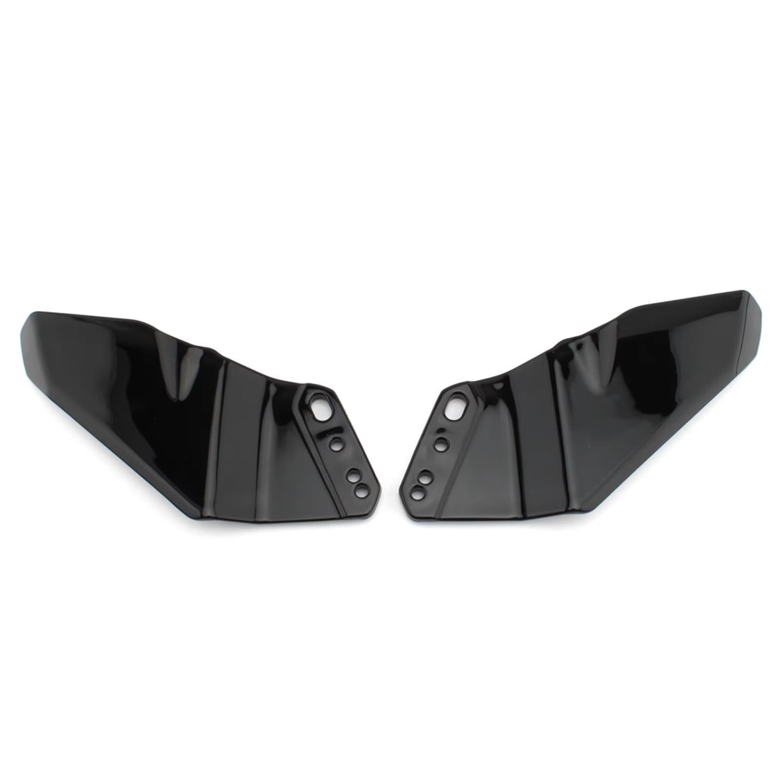 DWBXRRQS Aerodynamische Winglets Kompatibel Mit Yamaha Für YZF-R1 2000–2020 Für YZF-R6 2000–2020 Frontscheibenverkleidung Seitenflügel Spoiler Motorradzubehör(Glossy Black) von DWBXRRQS
