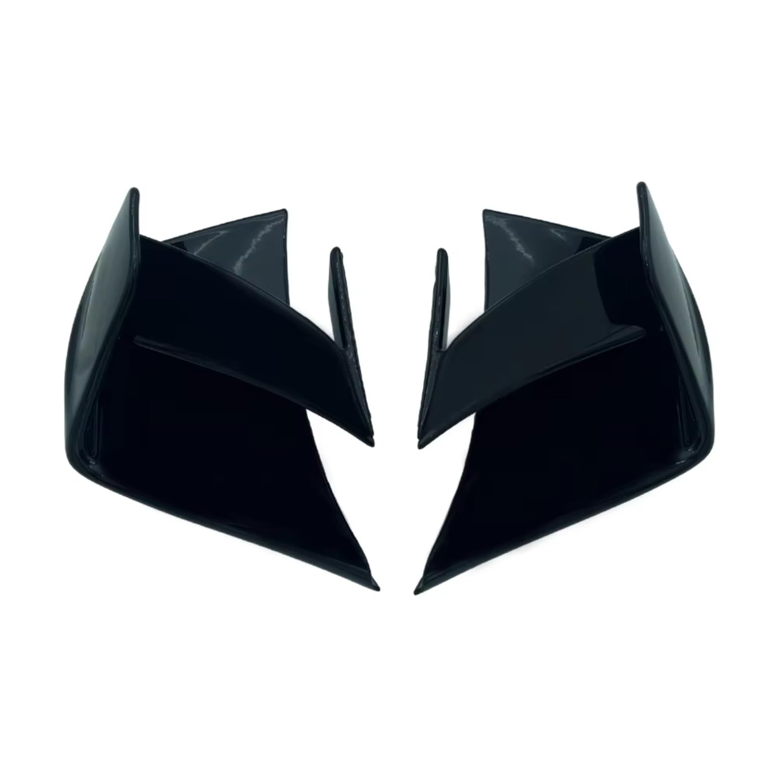 DWBXRRQS Aerodynamische Winglets Kompatibel Mit Yamaha Für YZF-R1 2009 2010 2011 2012 2013 2014 ABS-Motorrad-Spoiler Fest Für Flügel-Winglet-Aerodynamik(Bright Black) von DWBXRRQS