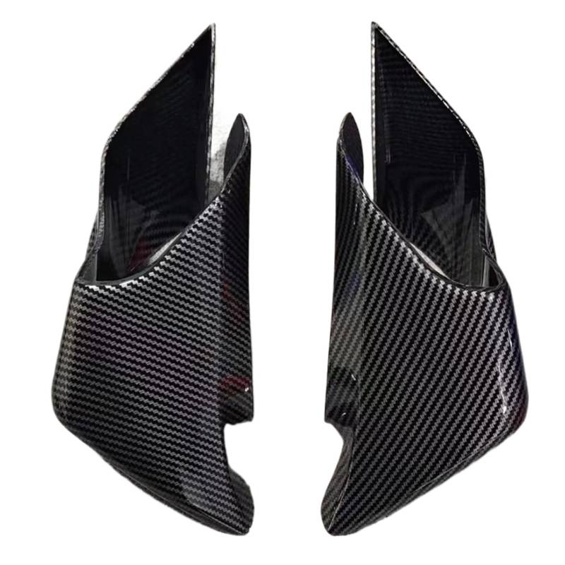 DWBXRRQS Aerodynamische Winglets Kompatibel Mit Yamaha Für YZF-R3 2019 2020 2021 2022 2023. Motorrad-Winglets Aerodynamisch Für Flügel-Set Vorderseite Spoiler Flossenverkleidung(Carbon Fiber Paint) von DWBXRRQS