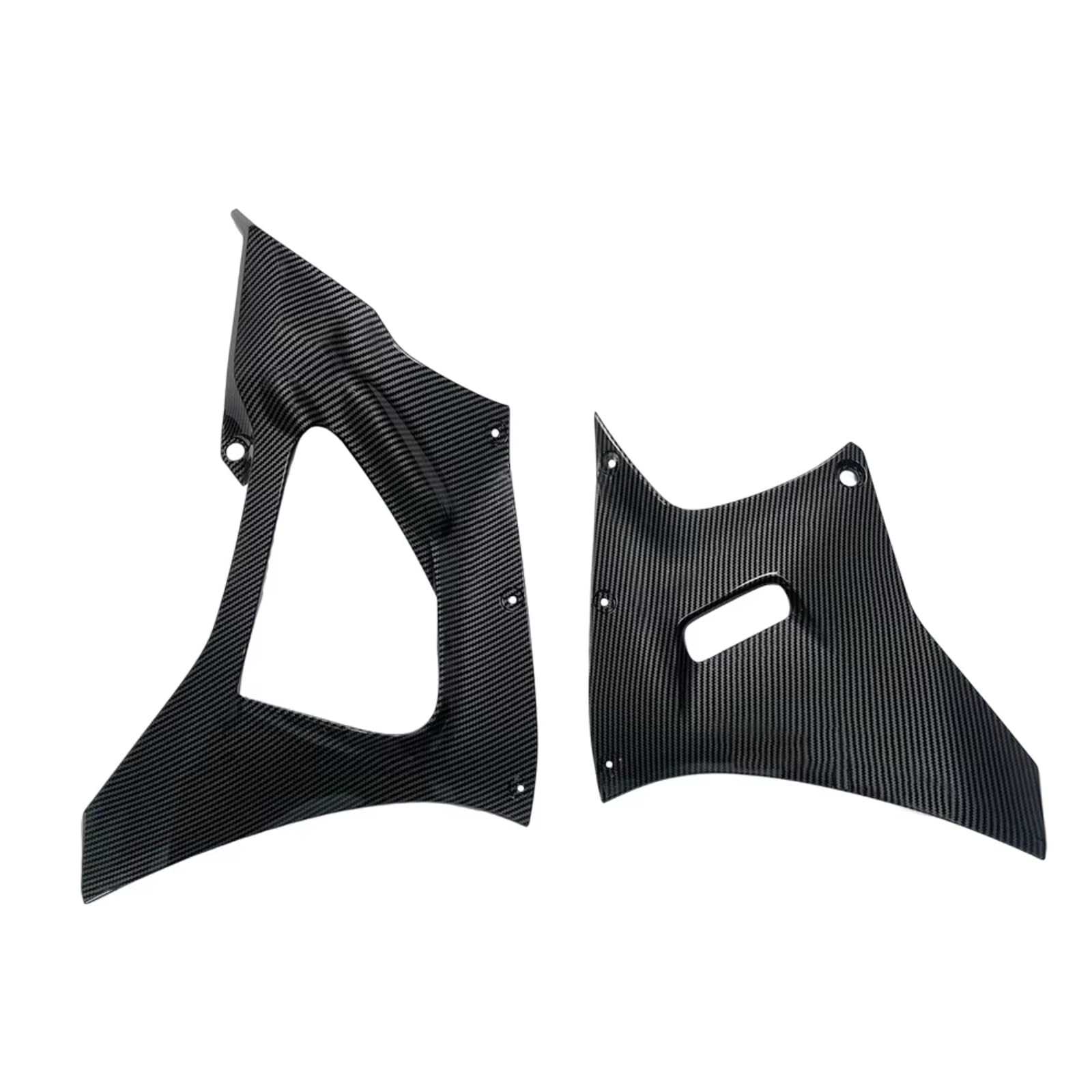 DWBXRRQS Aerodynamische Winglets Kompatibel Mit Yamaha Für YZF-R7 2021 2022 2023 Echte 3K-Carbonfaser Seitliche Untere Verkleidung Motorrad-Zubehör Spoiler Winglets-Panel(Lower Carbon Fiber) von DWBXRRQS