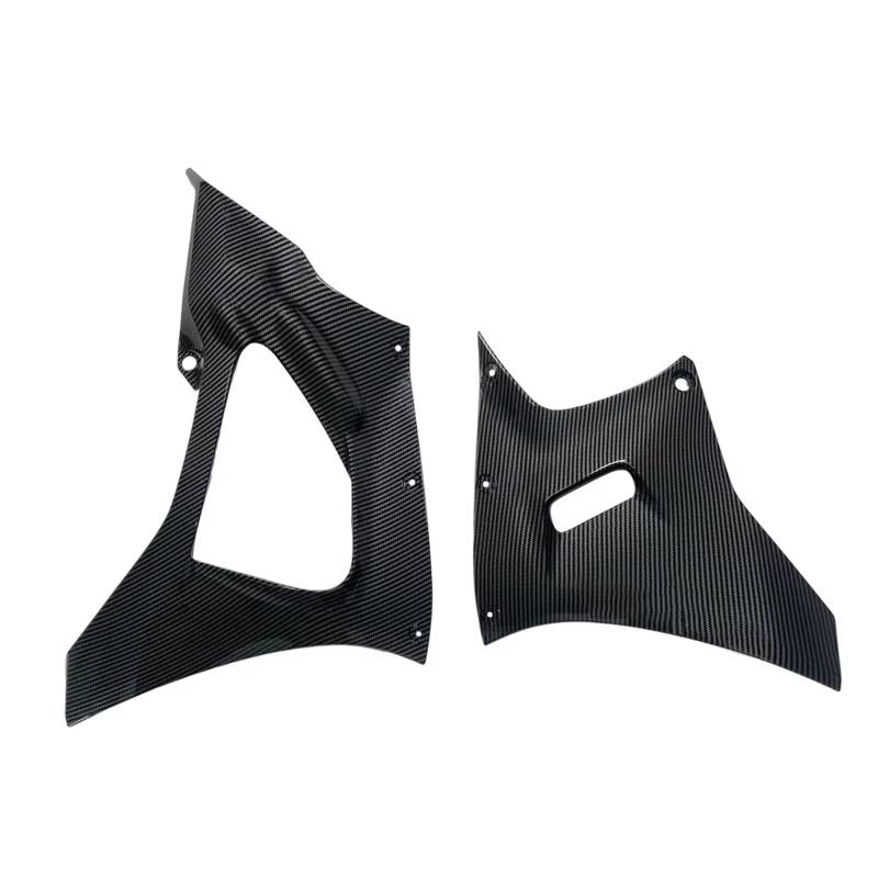 DWBXRRQS Aerodynamische Winglets Kompatibel Mit Yamaha Für YZF-R7 2021 2022 2023 Echte 3K-Carbonfaser Seitliche Untere Verkleidung Motorrad-Zubehör Spoiler Winglets-Panel(Lower Carbon Fiber) von DWBXRRQS