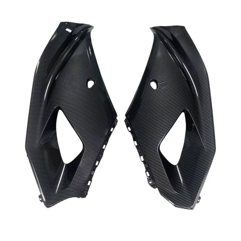 DWBXRRQS Aerodynamische Winglets Kompatibel Mit Yamaha Für YZF-R7 2021 2022 2023 Echte 3K-Carbonfaser Seitliche Untere Verkleidung Motorrad-Zubehör Spoiler Winglets-Panel(Upper Carbon Fiber) von DWBXRRQS