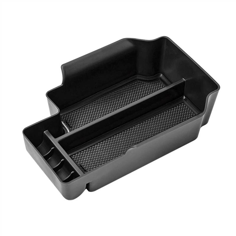 DWBXRRQS Armlehnen Organizer Tray Kompatibel Mit GMC Für Canyon 2015 2016 2017 2018 2019 2020 2021 2022 Auto-Armlehnen-Aufbewahrungsbox Center Console Organizer Box Container(Black) von DWBXRRQS