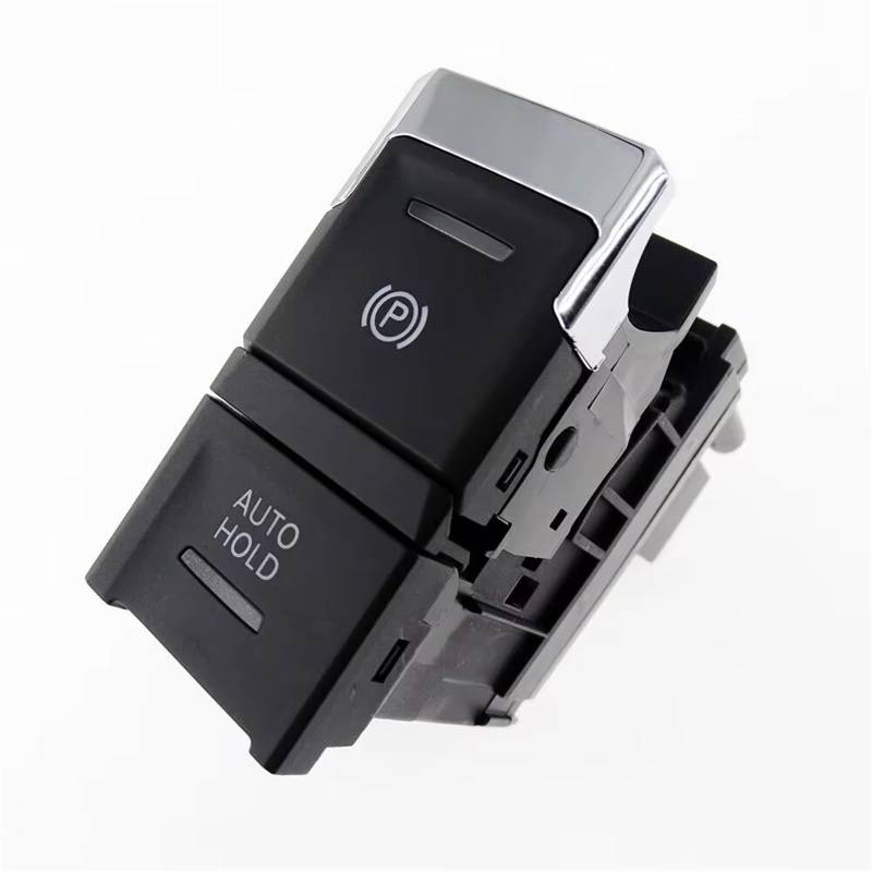DWBXRRQS Auto Handbremsschalter Kompatibel Mit VW Für Tiguan 2017 2018 2019 2020 2021 2022 2023 2024 Elektronischer Handbremsen-Parkhandbremsschalterknopf OEM: 5NA927225 5NA927225A von DWBXRRQS