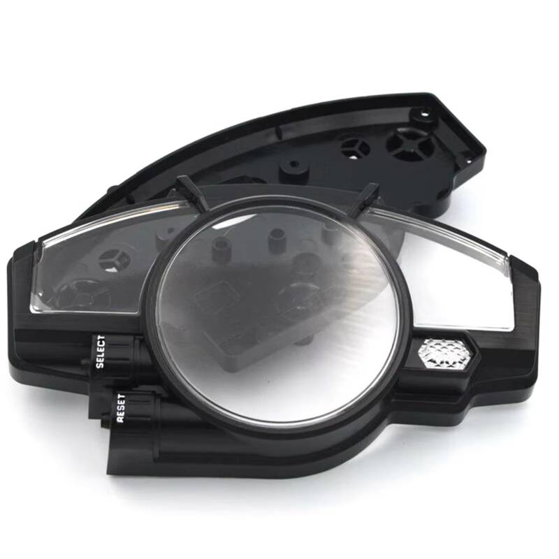 DWBXRRQS Motorrad Armaturenbrett Kompatibel Mit Yamaha Für YZF R1 2007 2008 Motorrad Geschwindigkeitsmesser Kilometerzähler Tachometer Messgerät Abdeckung Instrumentengehäuse Gehäusezubehör von DWBXRRQS