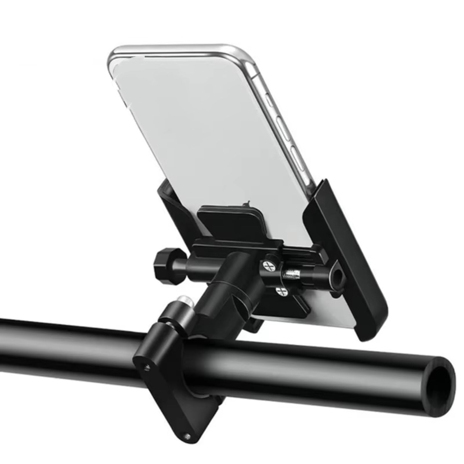 DWBXRRQS Motorrad GPS Halterung Kompatibel Mit C400GT Für C400 GT Für C400 2020 2021 2022 2023 Motorrad Lenker Handy Halter GPS Halterung Montieren Zubehör(Black,Handlebar) von DWBXRRQS