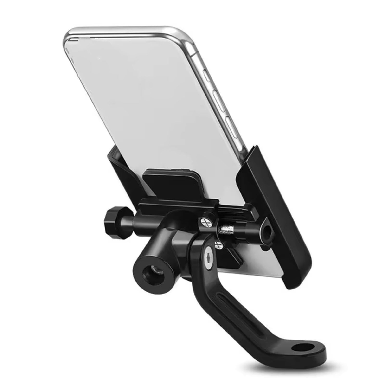 DWBXRRQS Motorrad GPS Halterung Kompatibel Mit C400GT Für C400 GT Für C400 2020 2021 2022 2023 Motorrad Lenker Handy Halter GPS Halterung Montieren Zubehör(Black,Mirror Holder) von DWBXRRQS