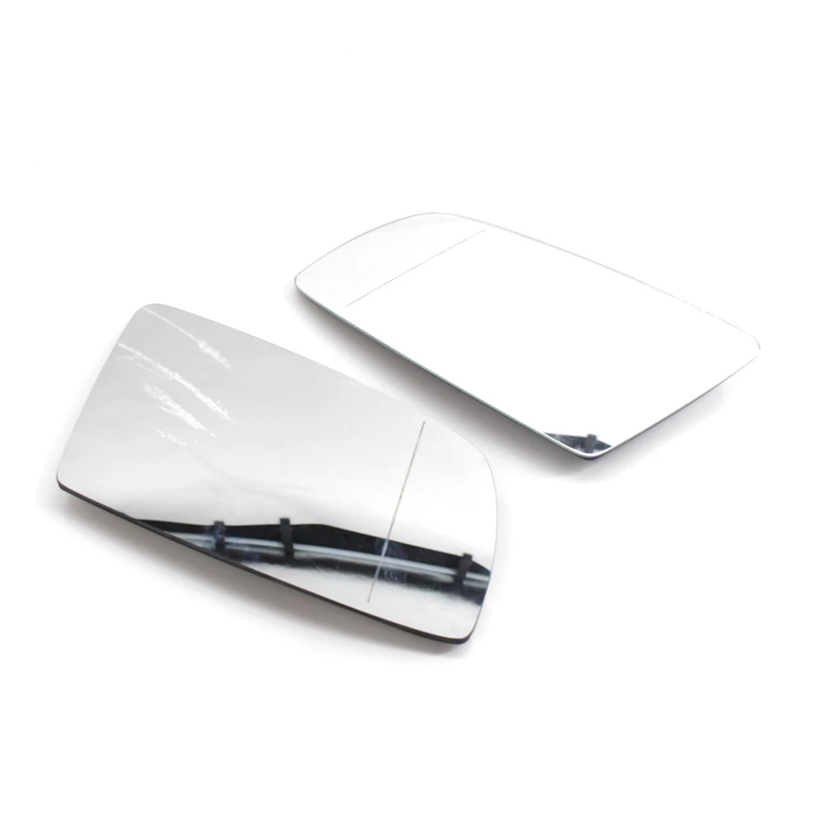 DWBXRRQS Türspiegelglas Kompatibel Mit 5er-Serie Für E60 Limousine Für E61 Touring 2003-2010 Linke Und Rechte Seite Blaues Beheiztes Spiegelglas Weitwinkel-Rückspiegel(White,1 Pair) von DWBXRRQS
