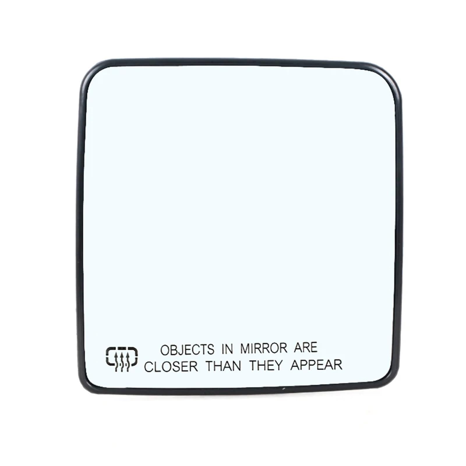 DWBXRRQS Türspiegelglas Kompatibel Mit Jeep Für Wrangler 2012-2017 Autozubehör Seitlicher Rückspiegel Beheizt Weitwinkelansicht Blendfreie Spiegel Mit Blauen Glaslinsen(White,Right) von DWBXRRQS