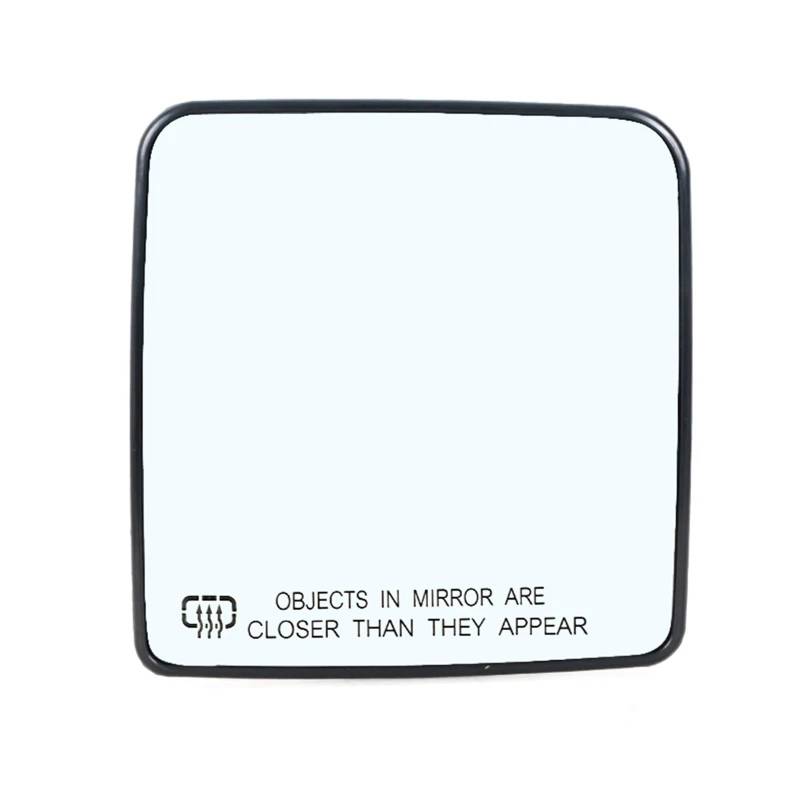 DWBXRRQS Türspiegelglas Kompatibel Mit Jeep Für Wrangler 2012-2017 Autozubehör Seitlicher Rückspiegel Beheizt Weitwinkelansicht Blendfreie Spiegel Mit Blauen Glaslinsen(White,Right) von DWBXRRQS