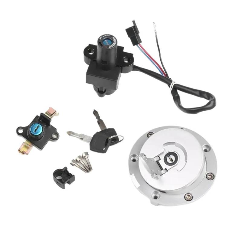 DWBXRRQS Zündschlüsselschalter Kompatibel Mit CB1000F 1993 1994 1995 1996 1997 Motorrad-Zündschalter, Tankdeckel, Schlüsselschloss-Set, Motorradschlösser, Zündung Starten von DWBXRRQS