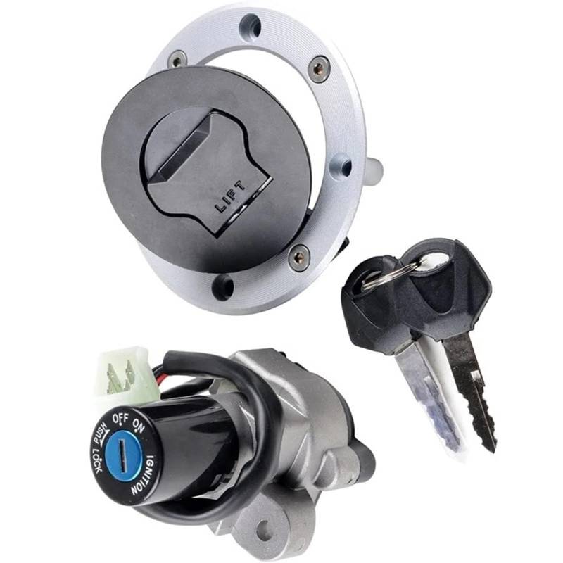 DWBXRRQS Zündschlüsselschalter Kompatibel Mit Suzuki Für DL650 Für V-Strom Für DL1000 Für V-Strom Für SV1000 Für SV650 Motorrad-Zündschalterschloss, Tankdeckel, Zündung Starten von DWBXRRQS