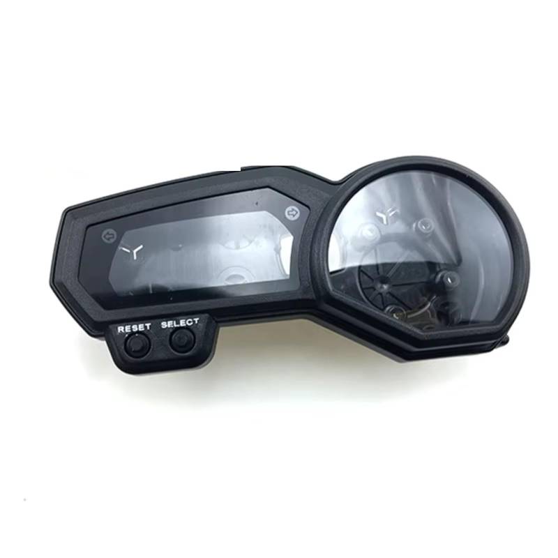 Motorrad Armaturenbrett Kompatibel Mit Yamaha Für FZ1 Für FZ1N Für FZ6 Für FZ6N Motorradmessgerät Instrumentengehäuse Kilometerzähler Drehzahlmesser Gehäusedeckel Single Turn Double Turn(Single Turn) von DWBXRRQS