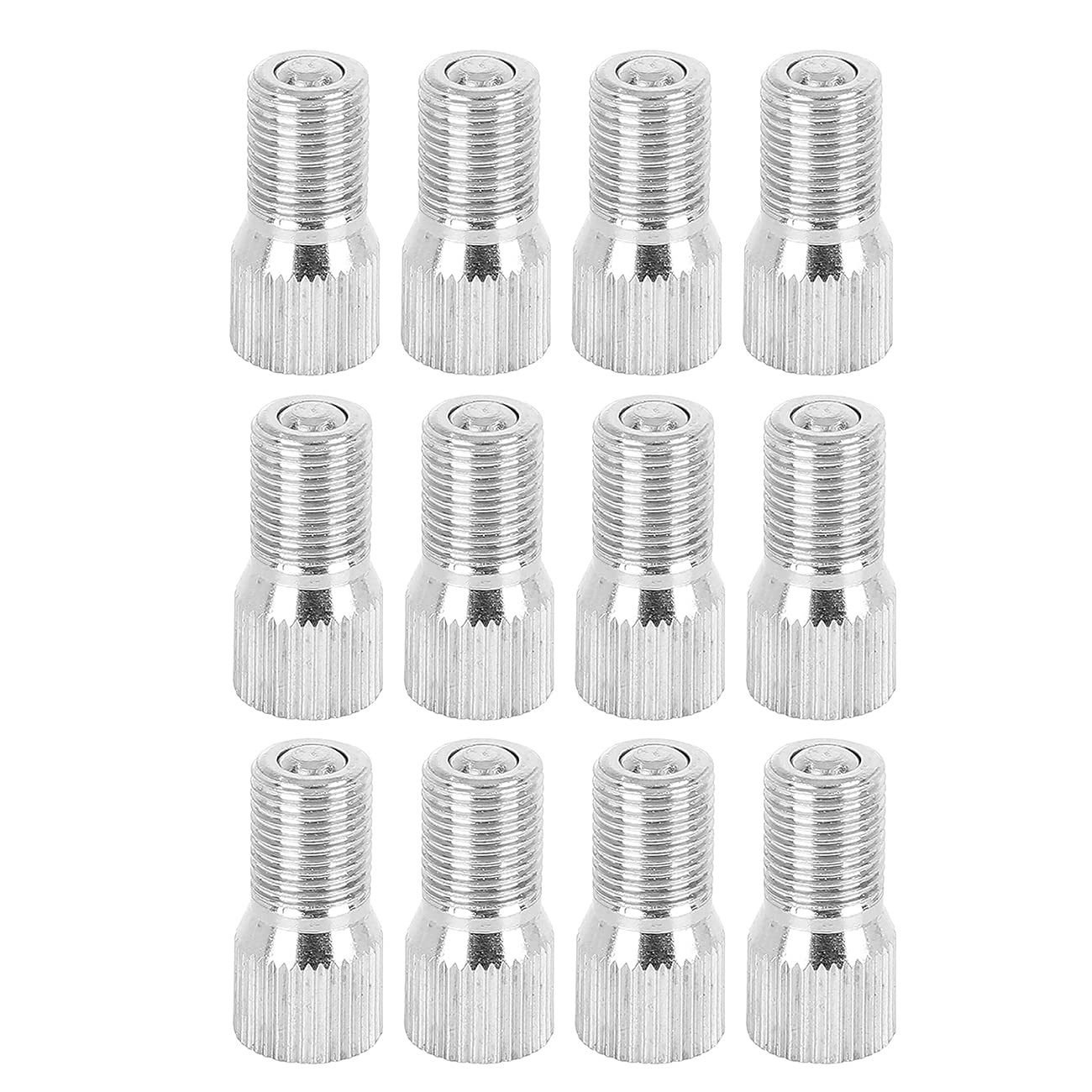 DWEEKIY Gerade Verlängerung Silber – 12 Stück Ventilverlängerungen aus Messing zum Aufschrauben auf das Ventil – einfaches Aufschrauben des Adapters auf das Ventil – Länge 19 mm DWEEKIY Gerade Verlängerung Silber – 12 Stück Ventilverlängerungen aus Messing zum Aufschrauben auf das Ventil – einfaches Aufschrauben des Adapters auf das Ventil – Länge 19 mm von DWEEKIY