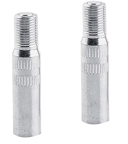 DWEEKIY Gerade Verlängerung Silber – 2 Stück Ventilverlängerungen aus Messing zum Aufschrauben auf das Ventil – einfaches Aufschrauben des Adapters auf das Ventil – Länge 39 mm DWEEKIY Gerade Verlängerung Silber – 2 Stück Ventilverlängerungen aus Messing zum Aufschrauben auf das Ventil – einfaches Aufschrauben des Adapters auf das Ventil – Länge 39 mm von DWEEKIY