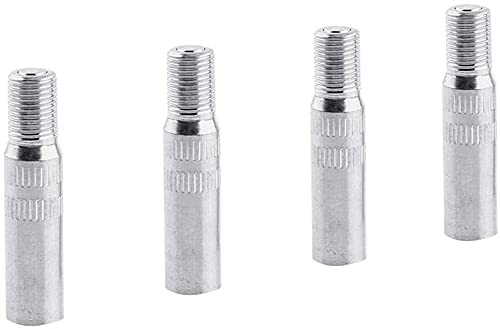 DWEEKIY Gerade Verlängerung Silber – 4 Stück Ventilverlängerungen aus Messing zum Aufschrauben auf das Ventil – einfaches Aufschrauben des Adapters auf das Ventil – Länge 39 mm DWEEKIY Gerade Verlängerung Silber – 4 Stück Ventilverlängerungen aus Messing zum Aufschrauben auf das Ventil – einfaches Aufschrauben des Adapters auf das Ventil – Länge 39 mm von DWEEKIY