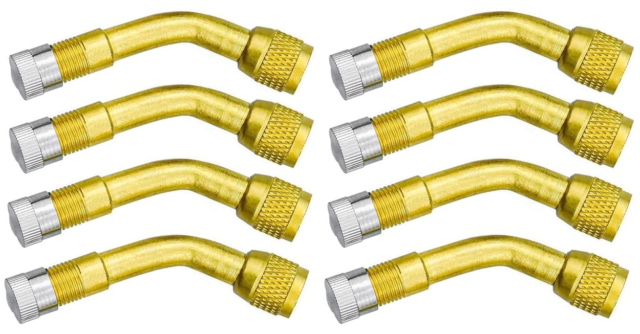 Winkel Ventil Verlängerung 135° – 8 Stück Ventilverlängerungen aus Messing zum Aufschrauben auf das Ventil – Gewinkelt 135 Grad – einfaches Aufschrauben des Adapters auf das Ventil Winkel Ventil Verlängerung 135° – 8 Stück Ventilverlängerungen aus Messing zum Aufschrauben auf das Ventil – Gewinkelt 135 Grad – einfaches Aufschrauben des Adapters auf das Ventil von DWEEKIY