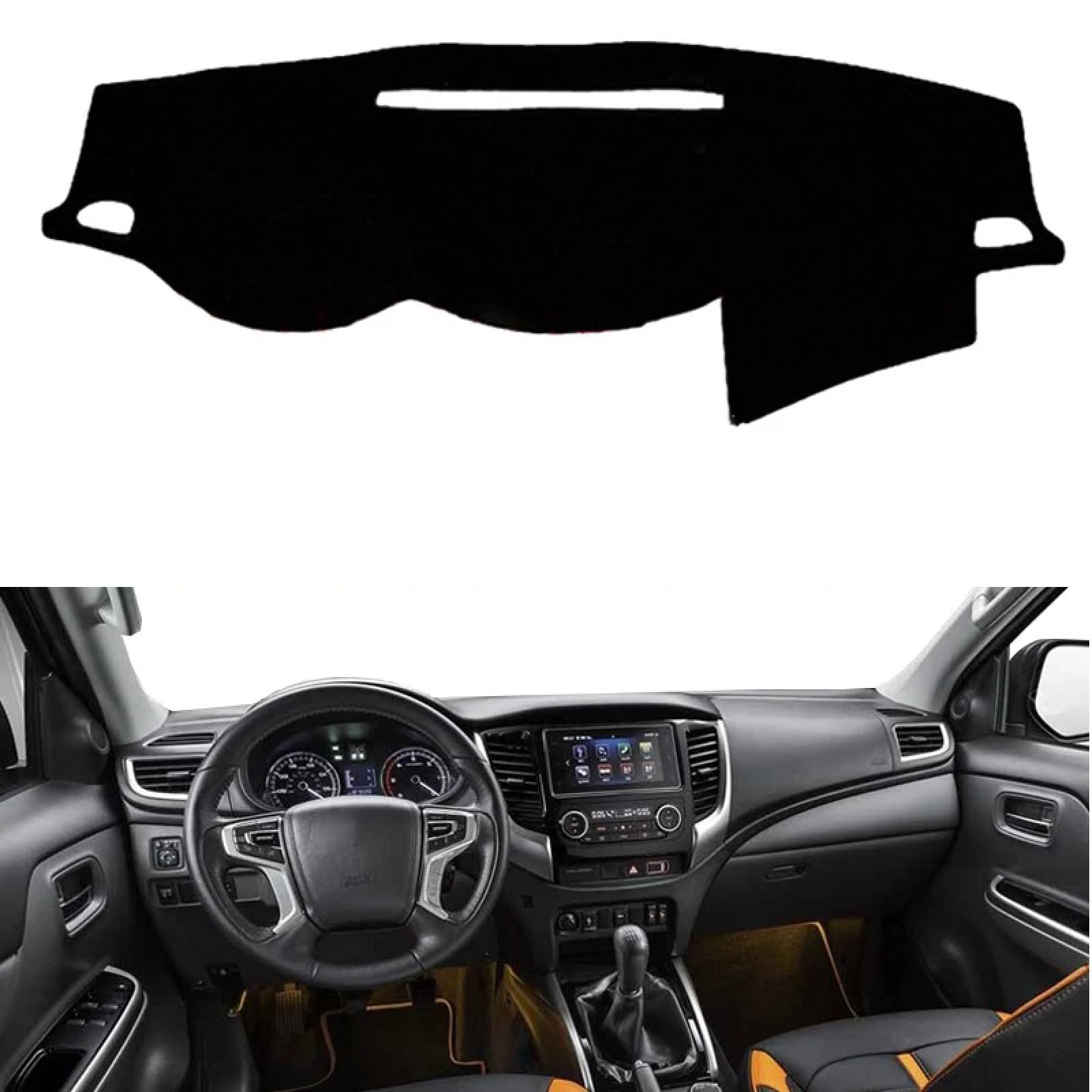 Dashmat Dash Mat Armaturenbrett-Abdeckung Teppich, für Mitsubishi L200 2015-2019 Dashmat Dash Mat Armaturenbrett-Abdeckung Teppich, für Mitsubishi L200 2015-2019 von DWEIAN