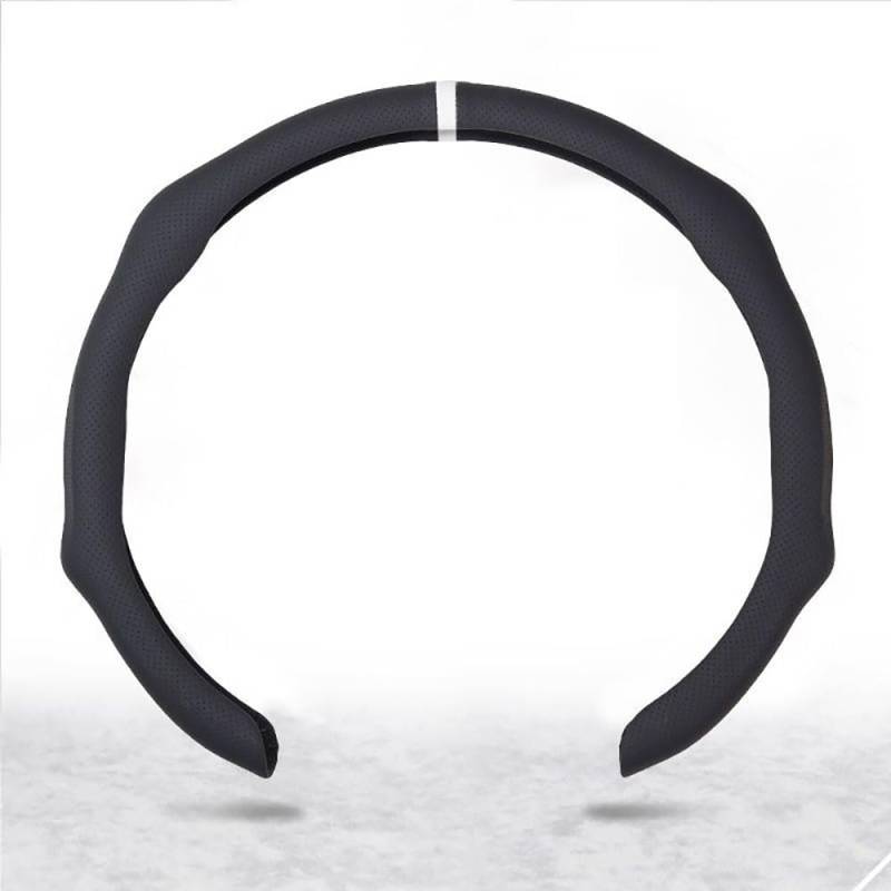 Auto Lenkradbezug für Audi A3 Hatchback 2003-2013, Universal Rutschfester Atmungsaktiv Verschleißfester Innenausstattung,Black von DWGDP