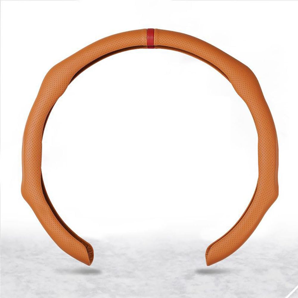 Auto Lenkradbezug für Audi A6 C6 Sedan 2004-2011, Universal Rutschfester Atmungsaktiv Verschleißfester Innenausstattung,Brown Auto Lenkradbezug für Audi A6 C6 Sedan 2004-2011, Universal Rutschfester Atmungsaktiv Verschleißfester Innenausstattung,Brown von DWGDP