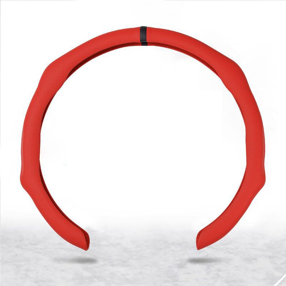 Auto Lenkradbezug für Audi A6 C6 Sedan 2004-2011, Universal Rutschfester Atmungsaktiv Verschleißfester Innenausstattung,Red Auto Lenkradbezug für Audi A6 C6 Sedan 2004-2011, Universal Rutschfester Atmungsaktiv Verschleißfester Innenausstattung,Red von DWGDP