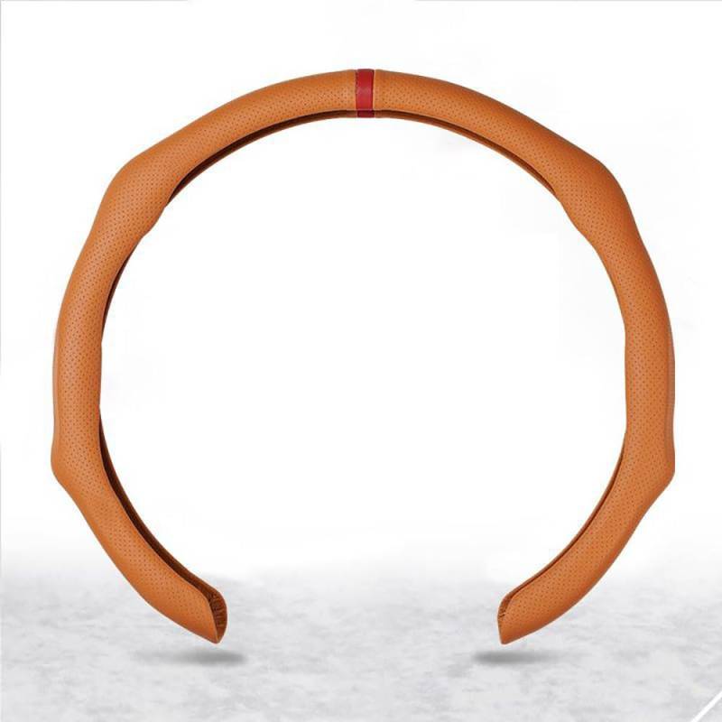 Auto Lenkradbezug für Mercedes Benz CLA 200 Shooting Brake 250 Shooting Brake CLE Cabriolet Coupe PHEV, Universal Rutschfester Atmungsaktiv Verschleißfester Innenausstattung,Brown von DWGDP