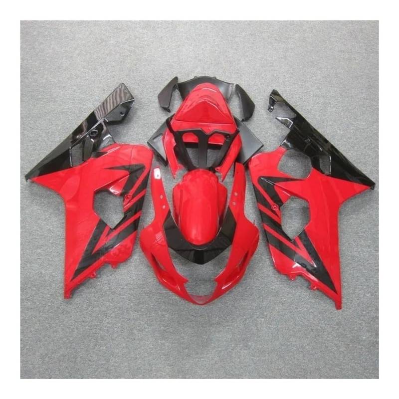 Side Motorrad Verkleidung Für GSXR600 GSXR750 K4 2004 2005 Motorrad Verkleidung Kits Injection Rot Schwarz Karosserie Set von DWGVHGVW