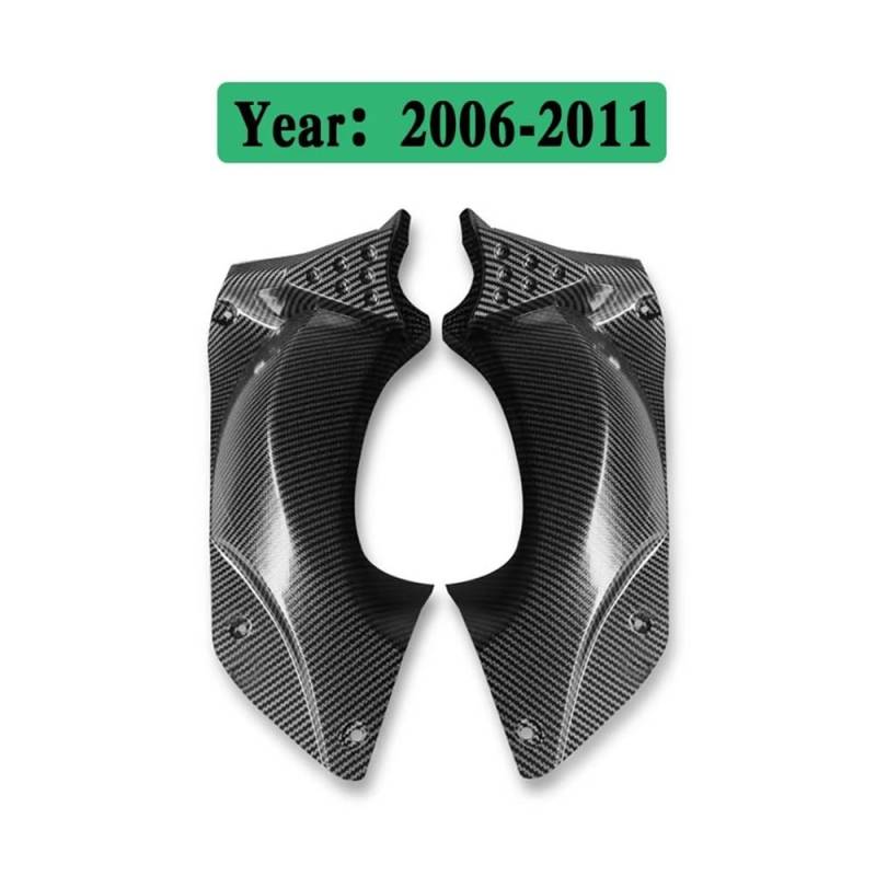 Side Motorrad Verkleidung Für NI&nja Für ZX14R 2006-2020 Armaturenbrettabdeckung Verkleidung Obere Frontnase Gugel Lufteinlasskanal Seitenabdeckung Panel Carbon Fiber von DWGVHGVW