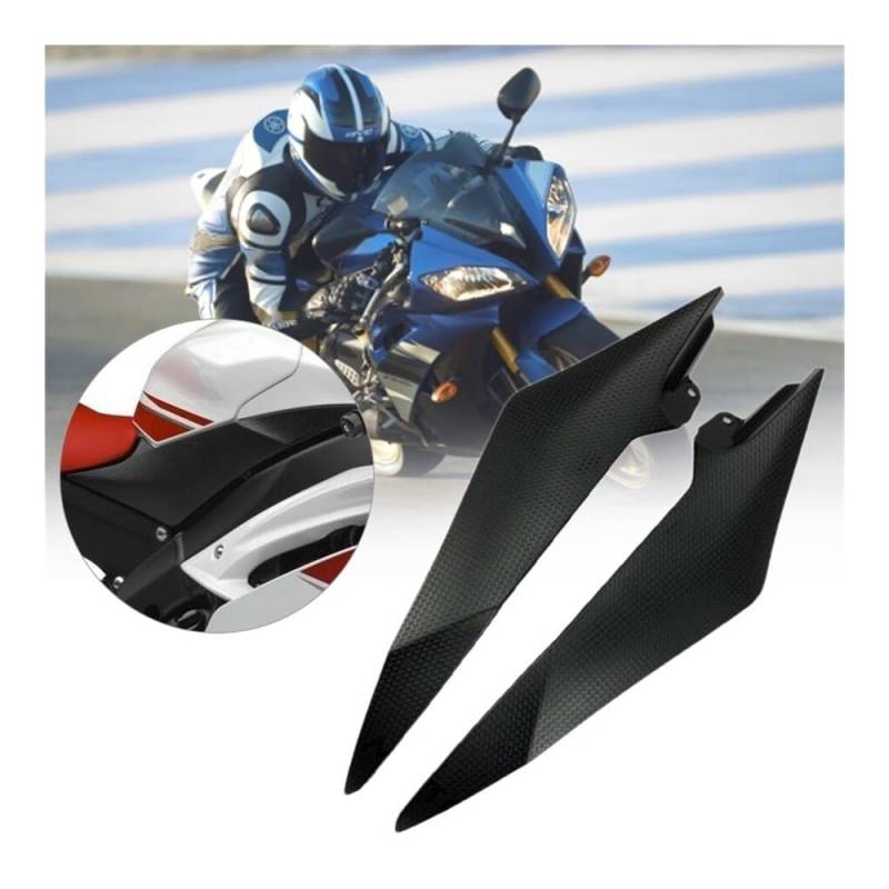 Side Motorrad Verkleidung Für YZF R6 2008-2015 Motorrad Schwarz Gas Tank Seite Abdeckung Panel Verkleidung Trim Gugel Motorrad Spoiler Motorrad Spoiler von DWGVHGVW