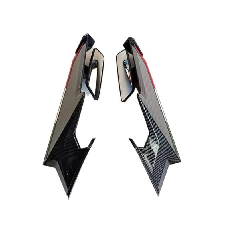 Side Motorrad Verkleidung Für YZF600 R6 R7 2017-2024 Motorrad Spiegel Winglets Aerodynamische Wind Seite Flügel Spoiler Verkleidung von DWGVHGVW