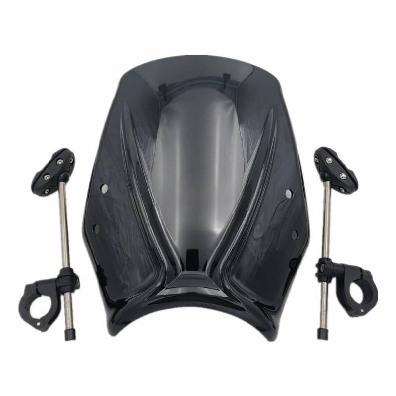 Windabweiser Motorrad Motorrad Windschutzscheibe Wind Deflectore Spoiler Für CB125R 2018-2024 Modifikation Mit Stützrahmen von DWGVHGVW